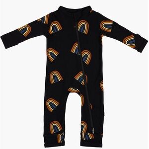 KYTE BABY ZIPPERED ROMPER-RETIRED PRINT